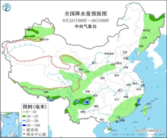 四川南部等地仍有较强降水 26日后强冷空气将自西向东影响我国大部地区